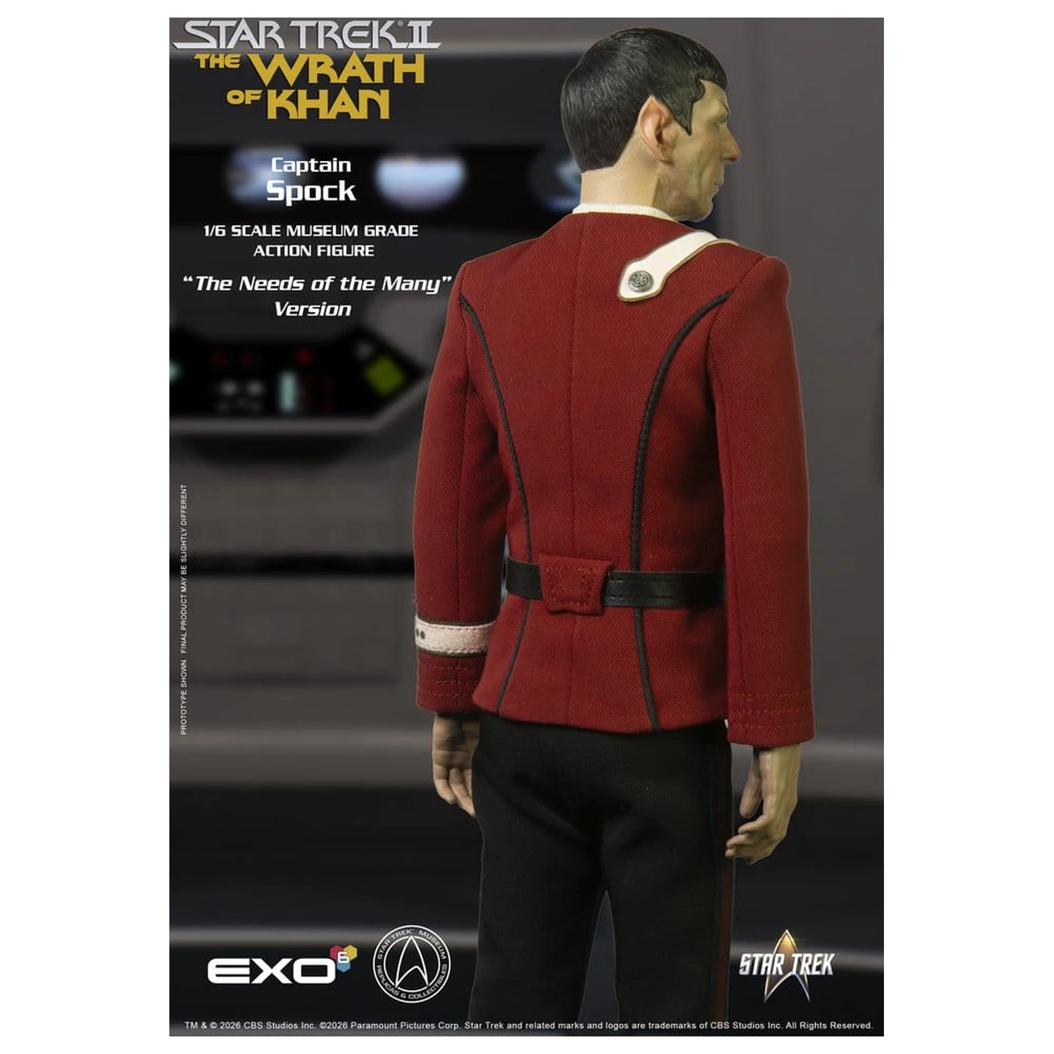Star Trek: The Wrath of Khan akcijska figura 1/6 Captain Spock Needs of the Many Version 30 cm fotografija proizvoda