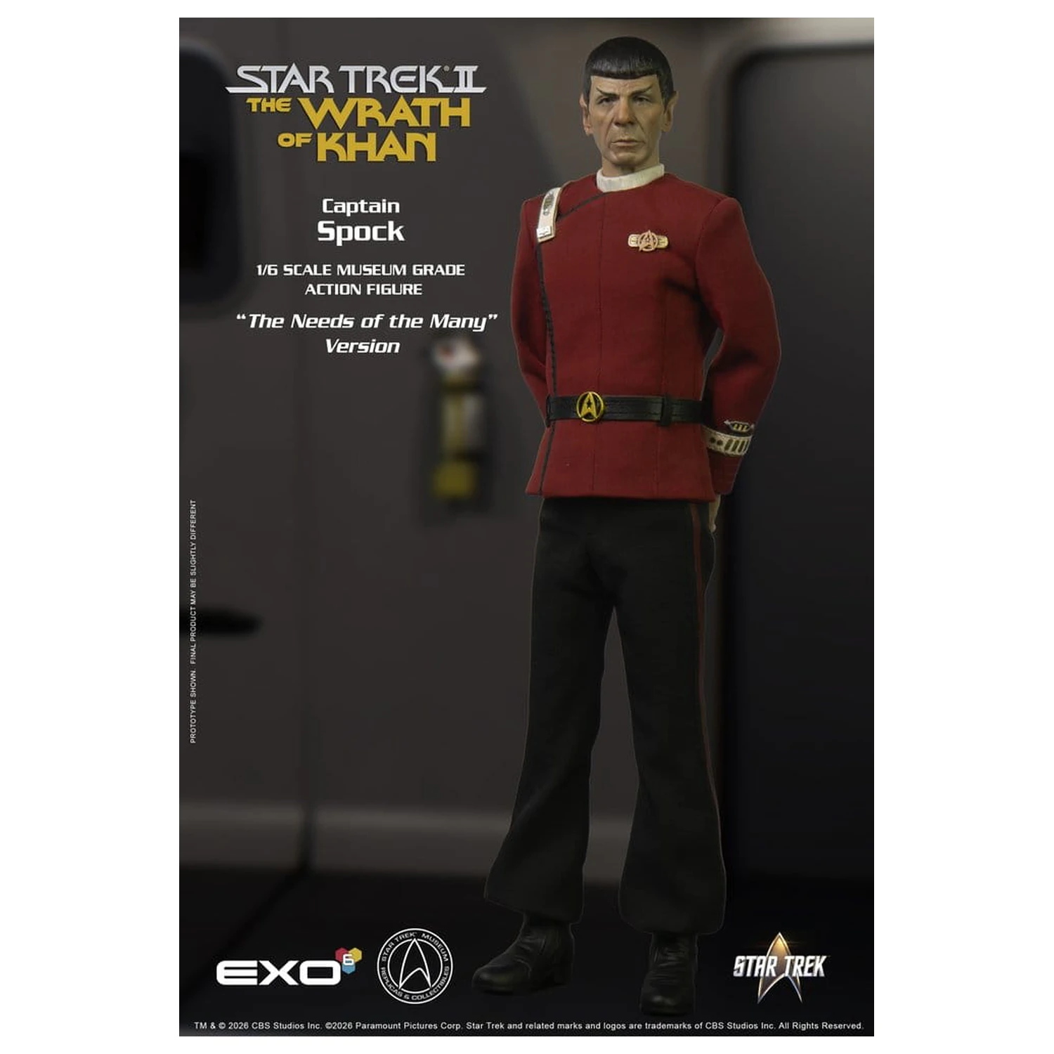 Star Trek: The Wrath of Khan akcijska figura 1/6 Captain Spock Needs of the Many Version 30 cm fotografija proizvoda