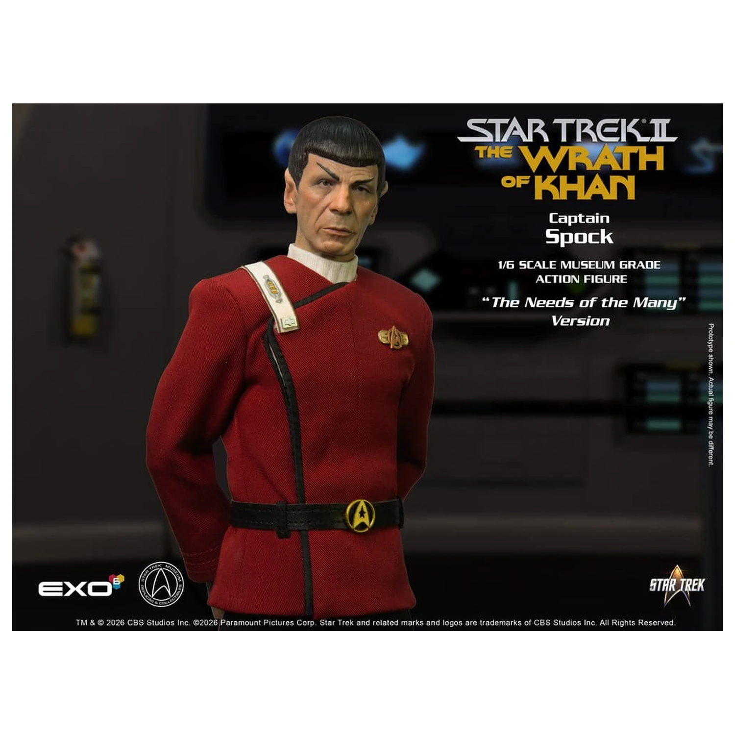Star Trek: The Wrath of Khan akcijska figura 1/6 Captain Spock Needs of the Many Version 30 cm fotografija proizvoda