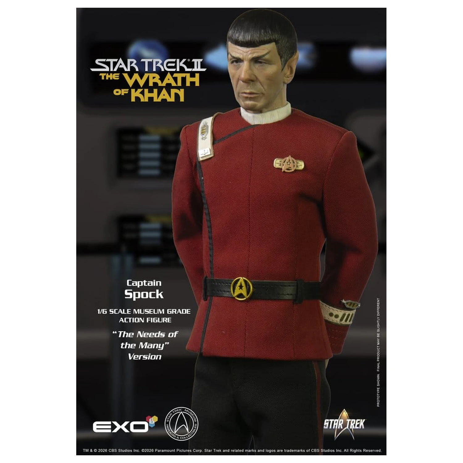 Star Trek: The Wrath of Khan akcijska figura 1/6 Captain Spock Needs of the Many Version 30 cm fotografija proizvoda