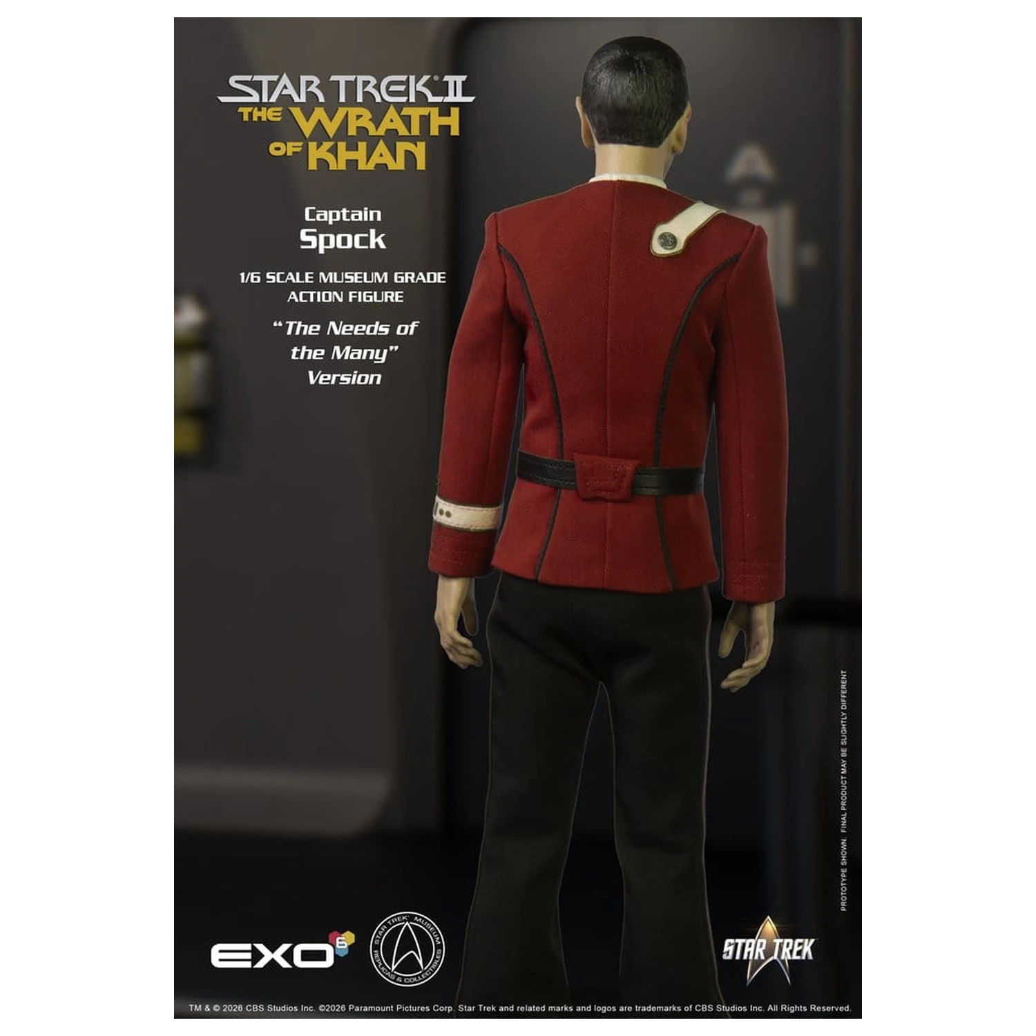 Star Trek: The Wrath of Khan akcijska figura 1/6 Captain Spock Needs of the Many Version 30 cm fotografija proizvoda