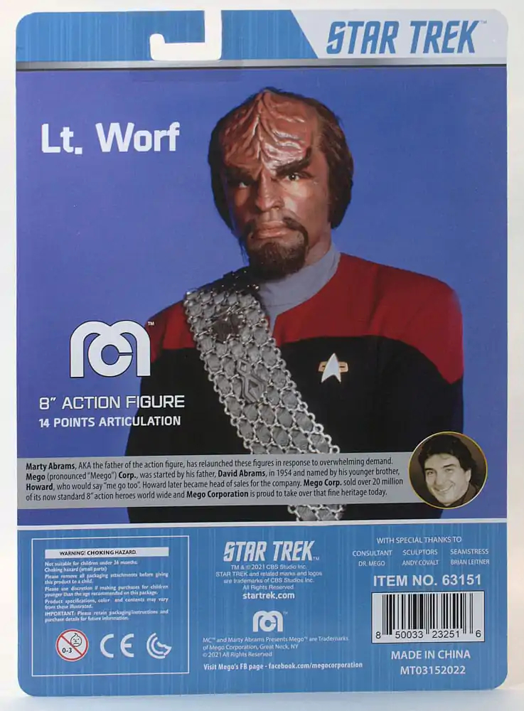 Star Trek TNG akcijska figura Lt. Worf 20 cm fotografija proizvoda