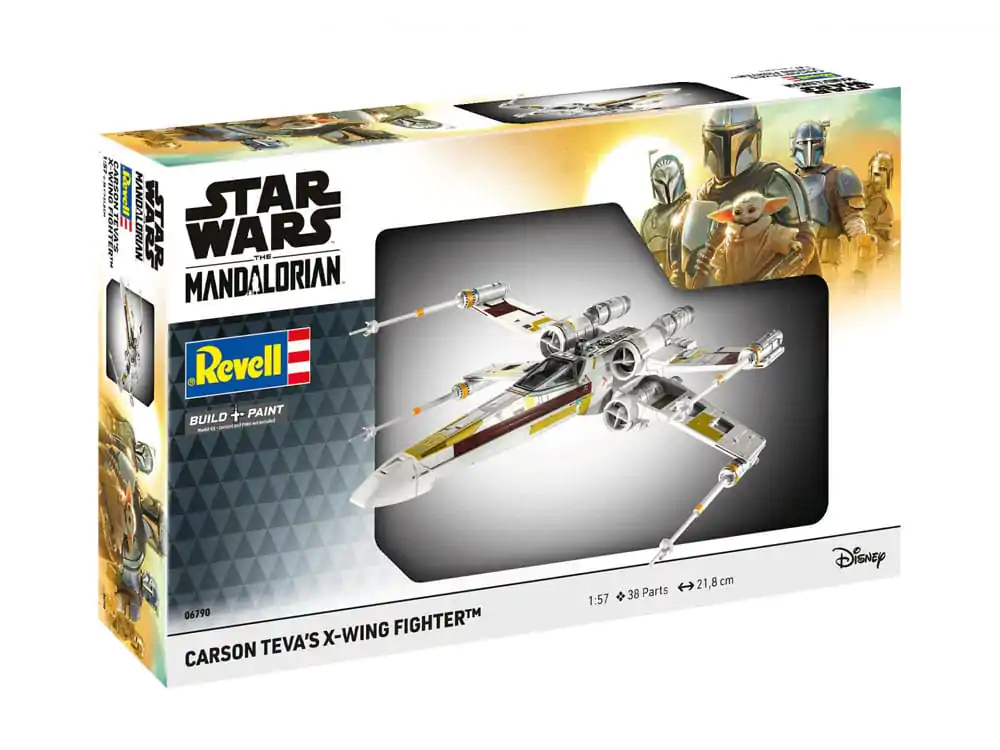 Star Wars Model Kit 1/57 Carson Teva's X-Wing Fighter 22 cmStar Wars maketa 1/57 Carson Teva's X-Wing Fighter 22 cm fotografija proizvoda