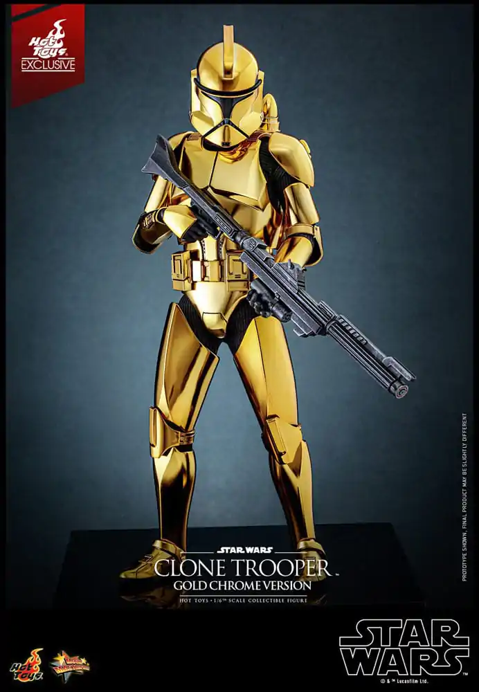 Star Wars akcijska figura 1/6 Clone Trooper (Gold Chrome Version) Exclusive 30 cm fotografija proizvoda