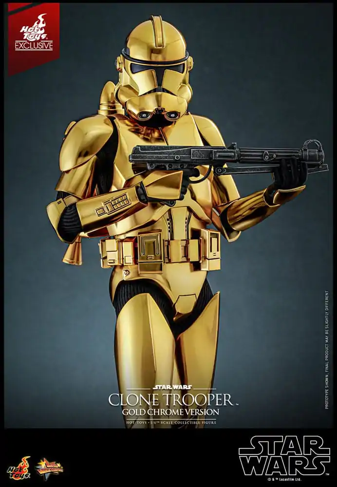 Star Wars akcijska figura 1/6 Clone Trooper (Gold Chrome Version) Exclusive 30 cm fotografija proizvoda