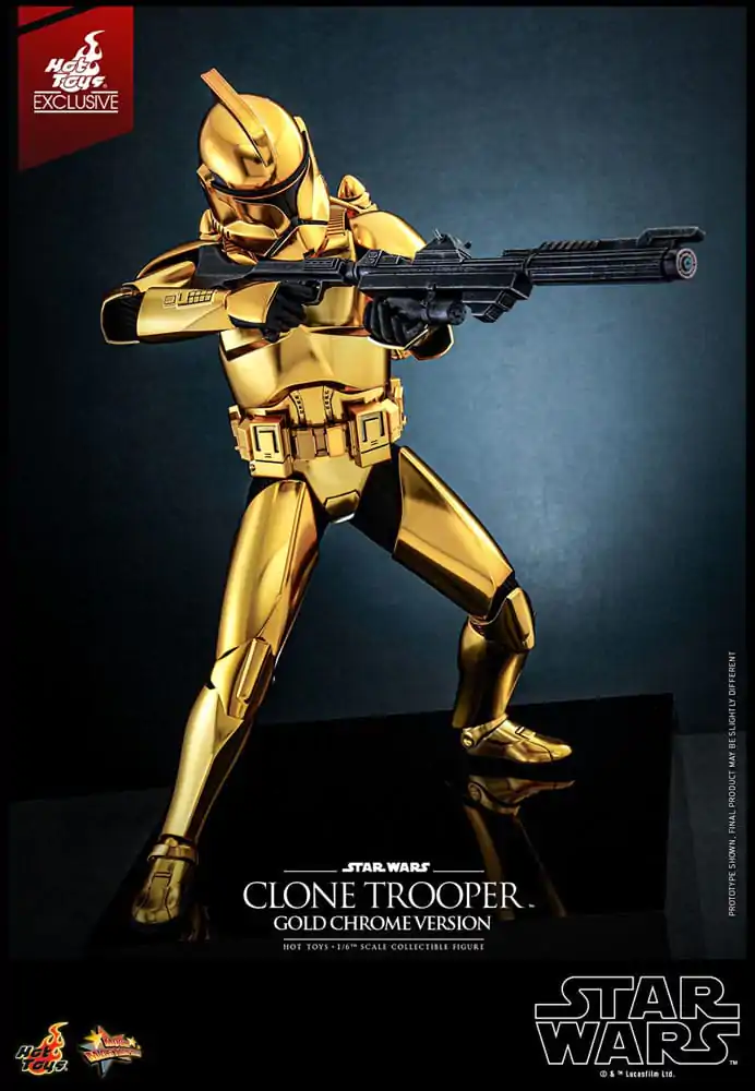 Star Wars akcijska figura 1/6 Clone Trooper (Gold Chrome Version) Exclusive 30 cm fotografija proizvoda