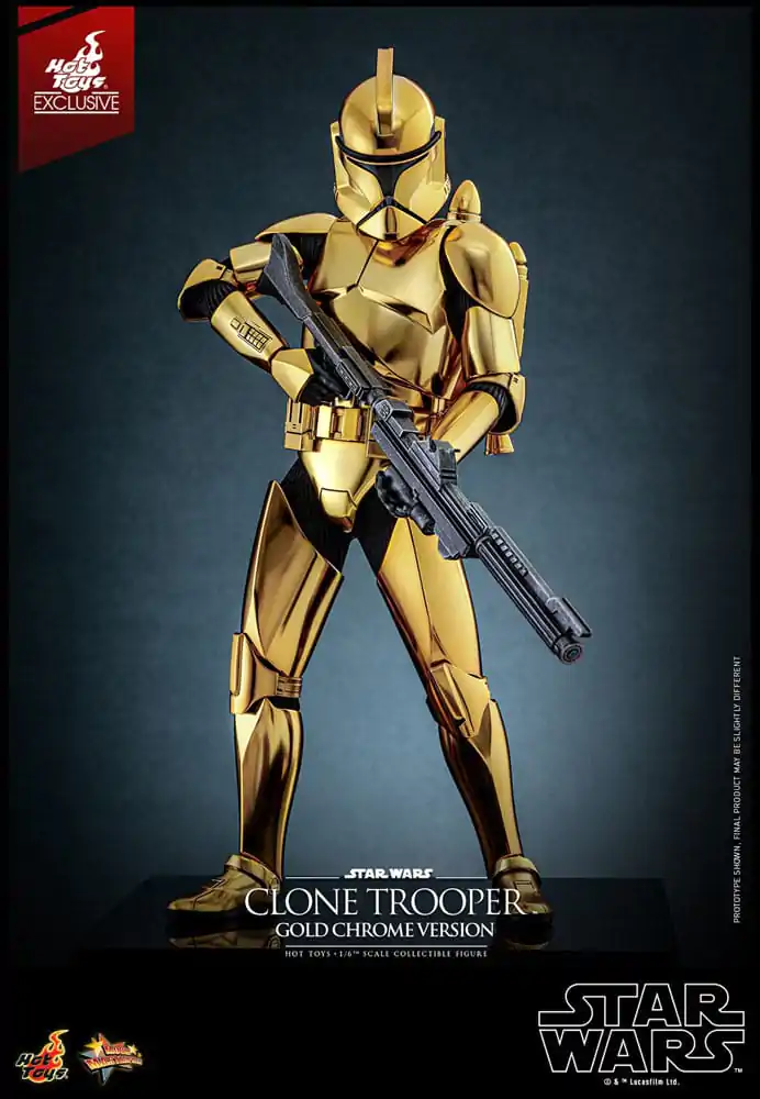 Star Wars akcijska figura 1/6 Clone Trooper (Gold Chrome Version) Exclusive 30 cm fotografija proizvoda