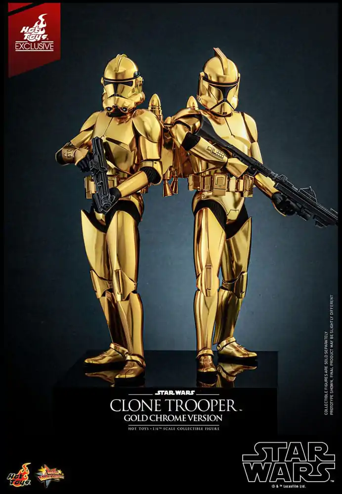 Star Wars akcijska figura 1/6 Clone Trooper (Gold Chrome Version) Exclusive 30 cm fotografija proizvoda