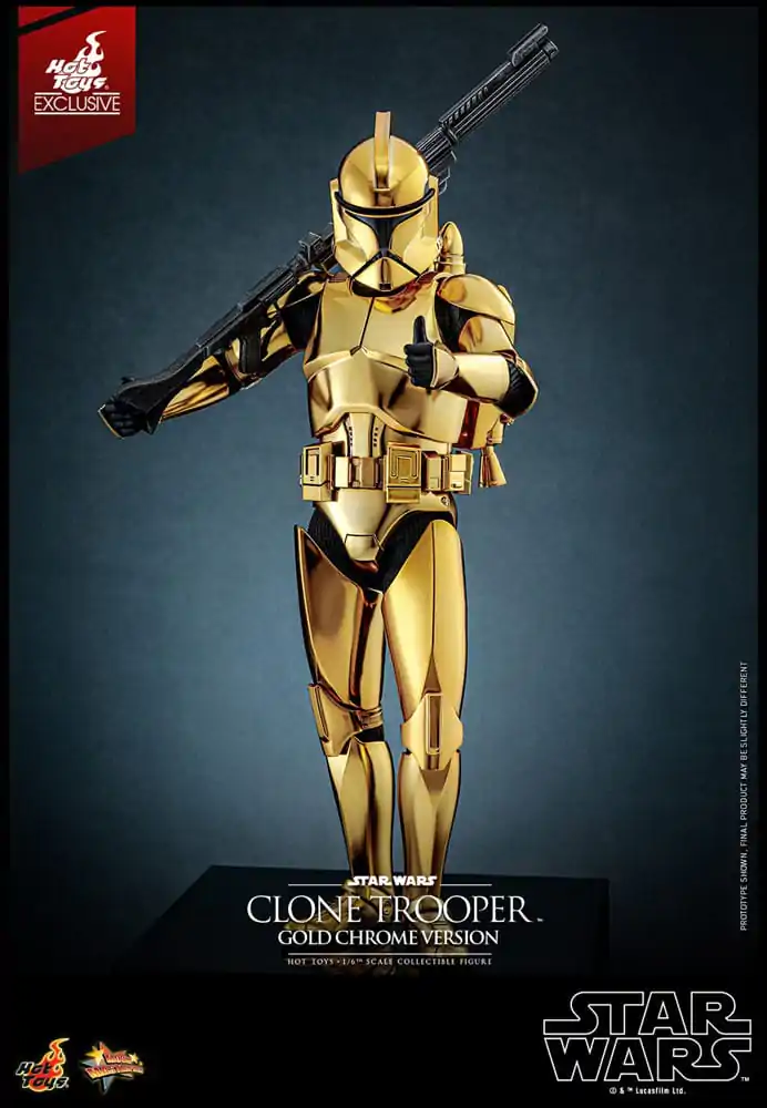 Star Wars akcijska figura 1/6 Clone Trooper (Gold Chrome Version) Exclusive 30 cm fotografija proizvoda