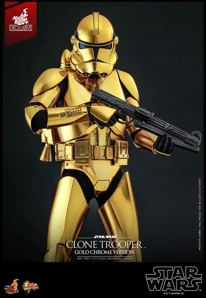 Star Wars akcijska figura 1/6 Clone Trooper (Gold Chrome Version) Exclusive 30 cm fotografija proizvoda