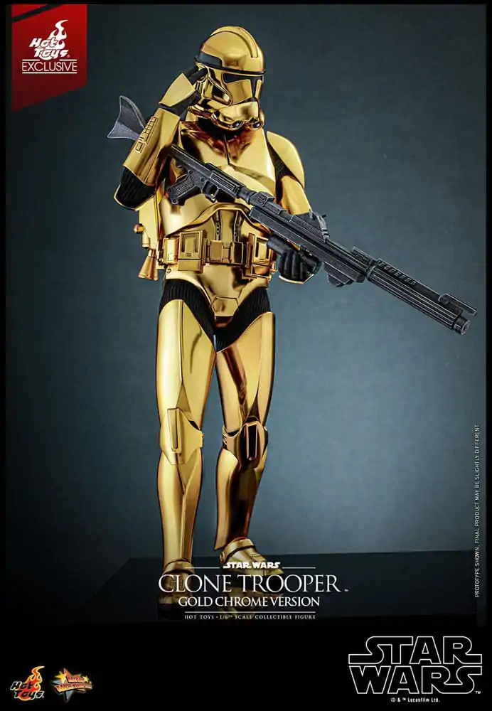 Star Wars akcijska figura 1/6 Clone Trooper (Gold Chrome Version) Exclusive 30 cm fotografija proizvoda