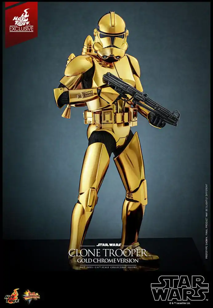 Star Wars akcijska figura 1/6 Clone Trooper (Gold Chrome Version) Exclusive 30 cm fotografija proizvoda