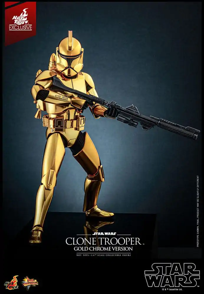 Star Wars akcijska figura 1/6 Clone Trooper (Gold Chrome Version) Exclusive 30 cm fotografija proizvoda