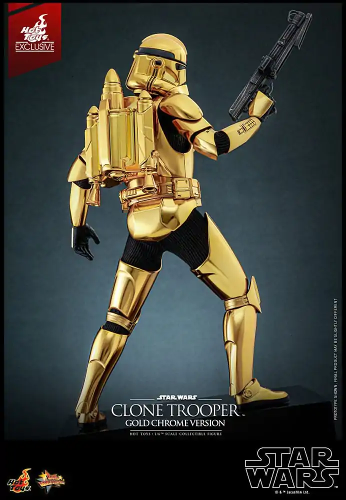 Star Wars akcijska figura 1/6 Clone Trooper (Gold Chrome Version) Exclusive 30 cm fotografija proizvoda