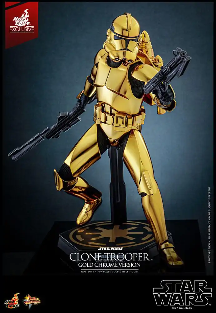 Star Wars akcijska figura 1/6 Clone Trooper (Gold Chrome Version) Exclusive 30 cm fotografija proizvoda