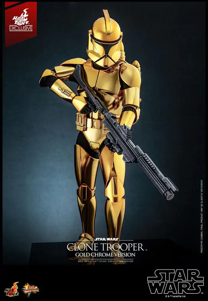 Star Wars akcijska figura 1/6 Clone Trooper (Gold Chrome Version) Exclusive 30 cm fotografija proizvoda