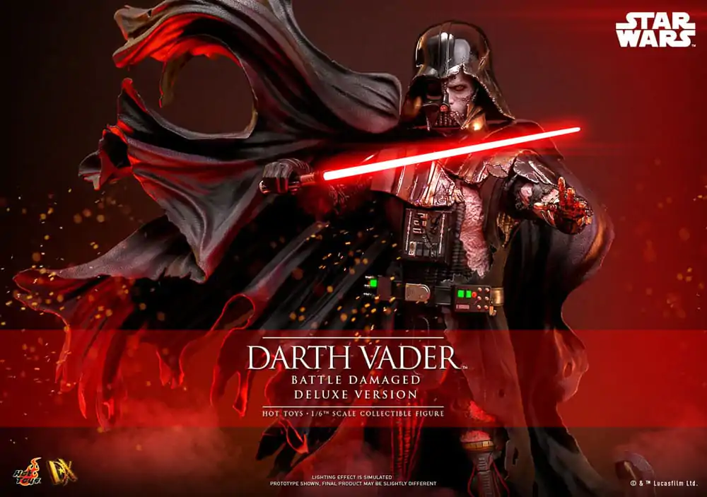 Star Wars akcijska figura 1/6 Darth Vader (Battle Damaged) Deluxe verzija 35 cm fotografija proizvoda