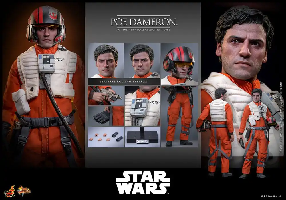 Star Wars Akcijska figura 1/6 Poe Dameron 30 cm fotografija proizvoda