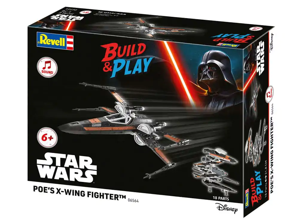 Star Wars Model Kit 1/78 Poe's X-Wing Fighter 22 cm fotografija proizvoda