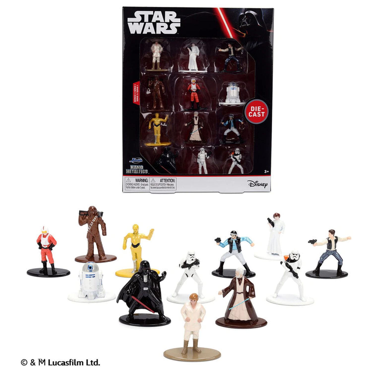 Star Wars pakiranje od 12 metalfigs figurica 4cm fotografija proizvoda