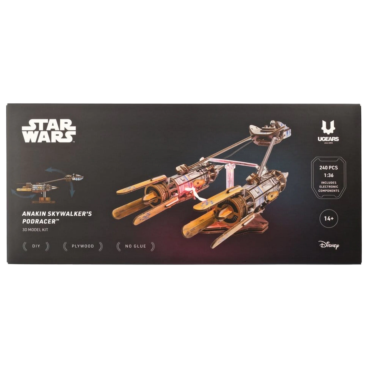 Star Wars 3D Drvena Slagalica Anakin Skywalker's Podracer fotografija proizvoda
