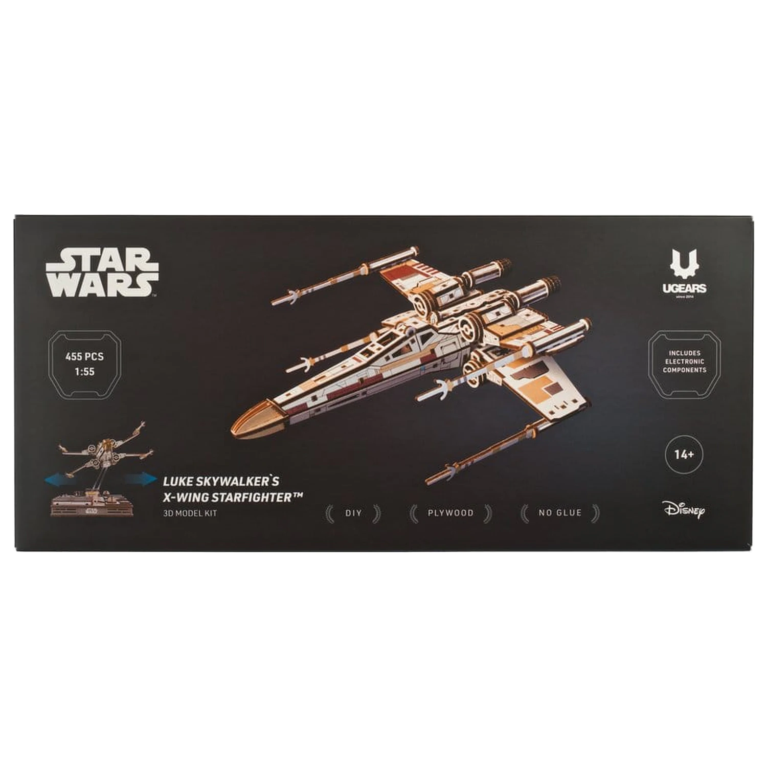 Star Wars 3D drvena slagalica X-Wing Starfighter Lukea Skywalkera fotografija proizvoda
