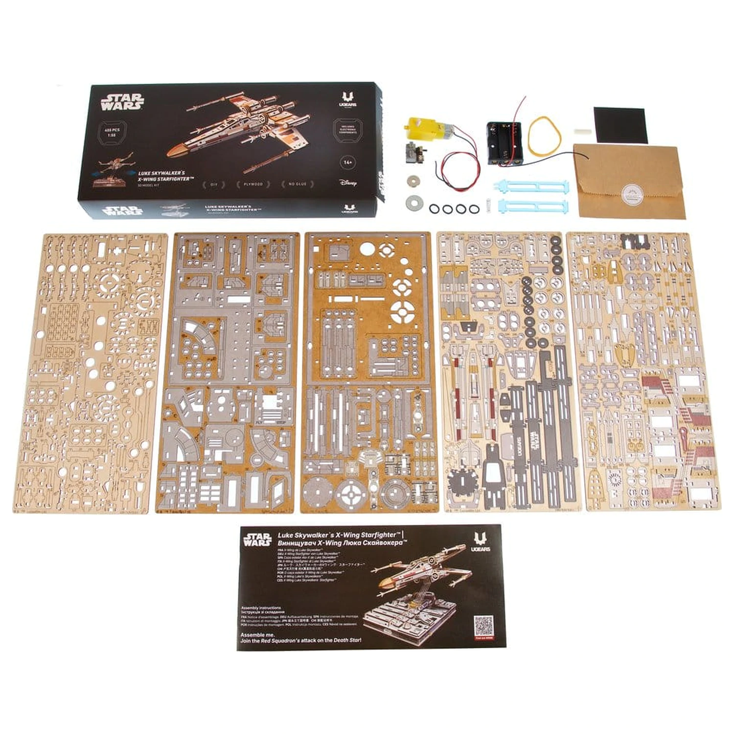 Star Wars 3D drvena slagalica X-Wing Starfighter Lukea Skywalkera fotografija proizvoda