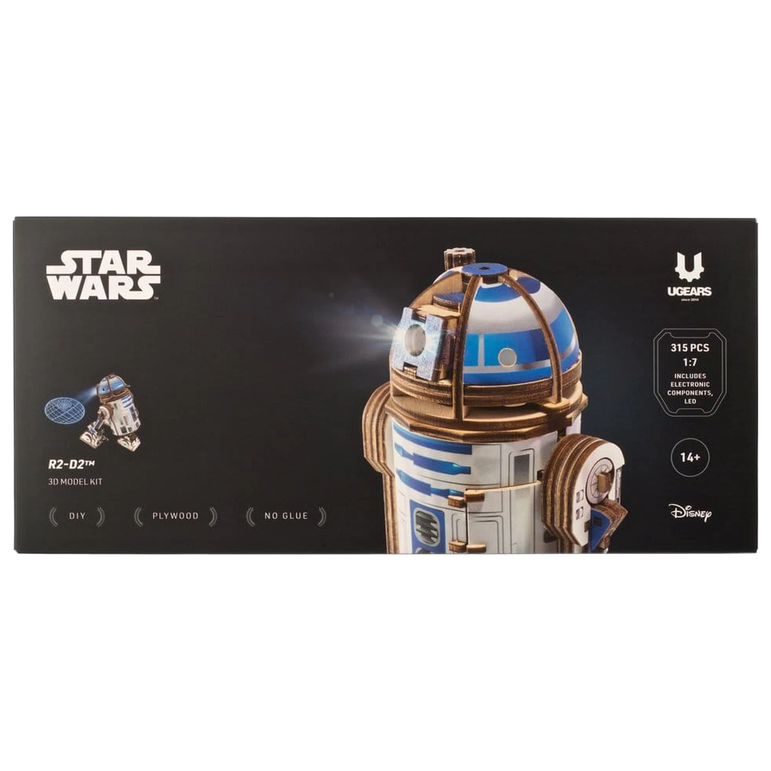 Star Wars 3D drvena slagalica R2-D2 fotografija proizvoda