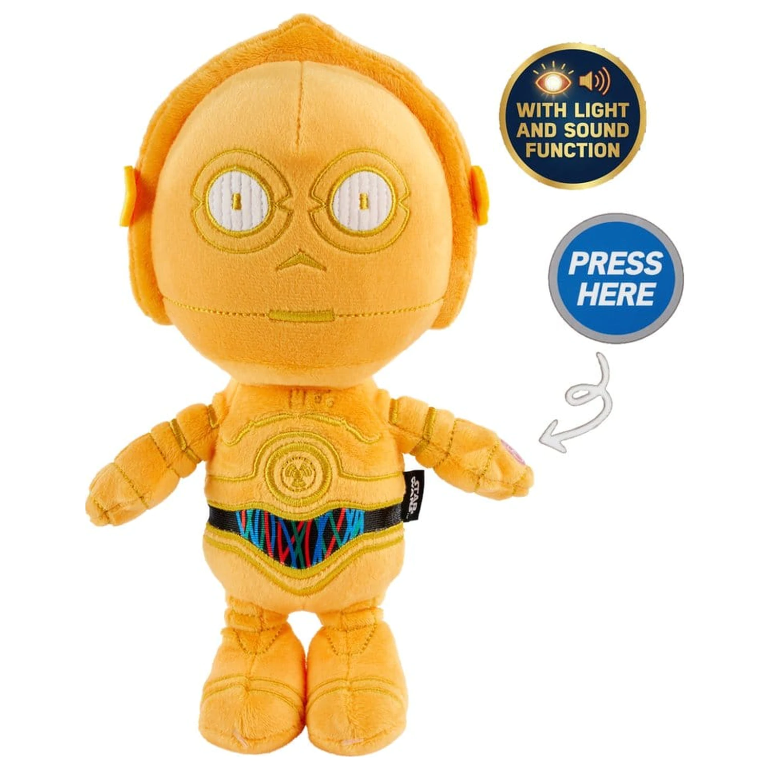Star Wars 50th plišana figura C-3PO 25 cm fotografija proizvoda