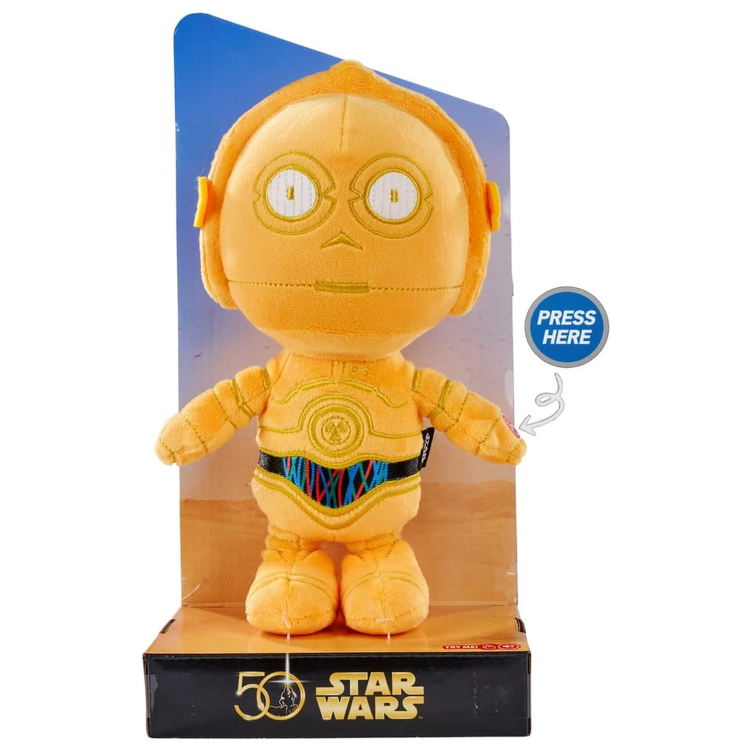 Star Wars 50th plišana figura C-3PO 25 cm fotografija proizvoda