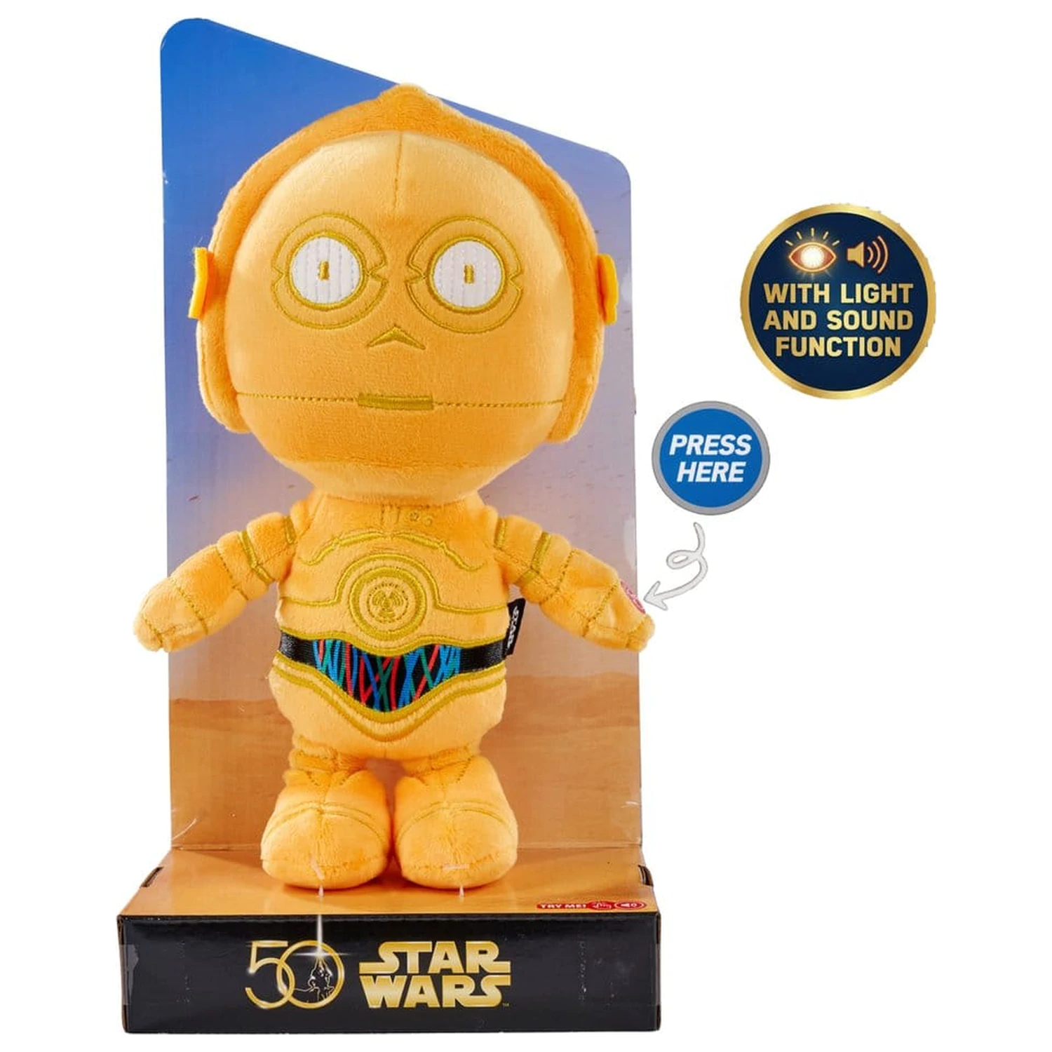 Star Wars 50th plišana figura C-3PO 25 cm fotografija proizvoda
