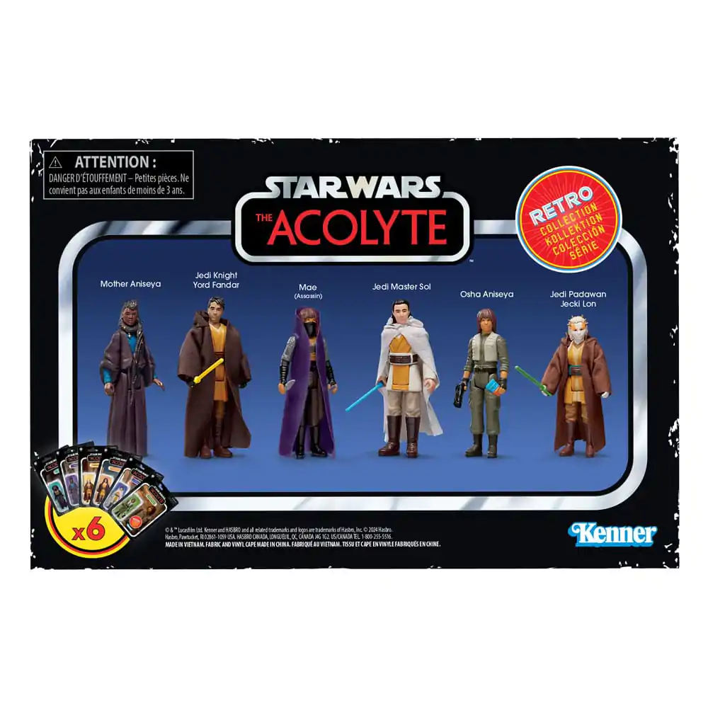 Star Wars: Acolyte Retro Collection figura za akciju, pakiranje od 6 komada, 10 cm fotografija proizvoda