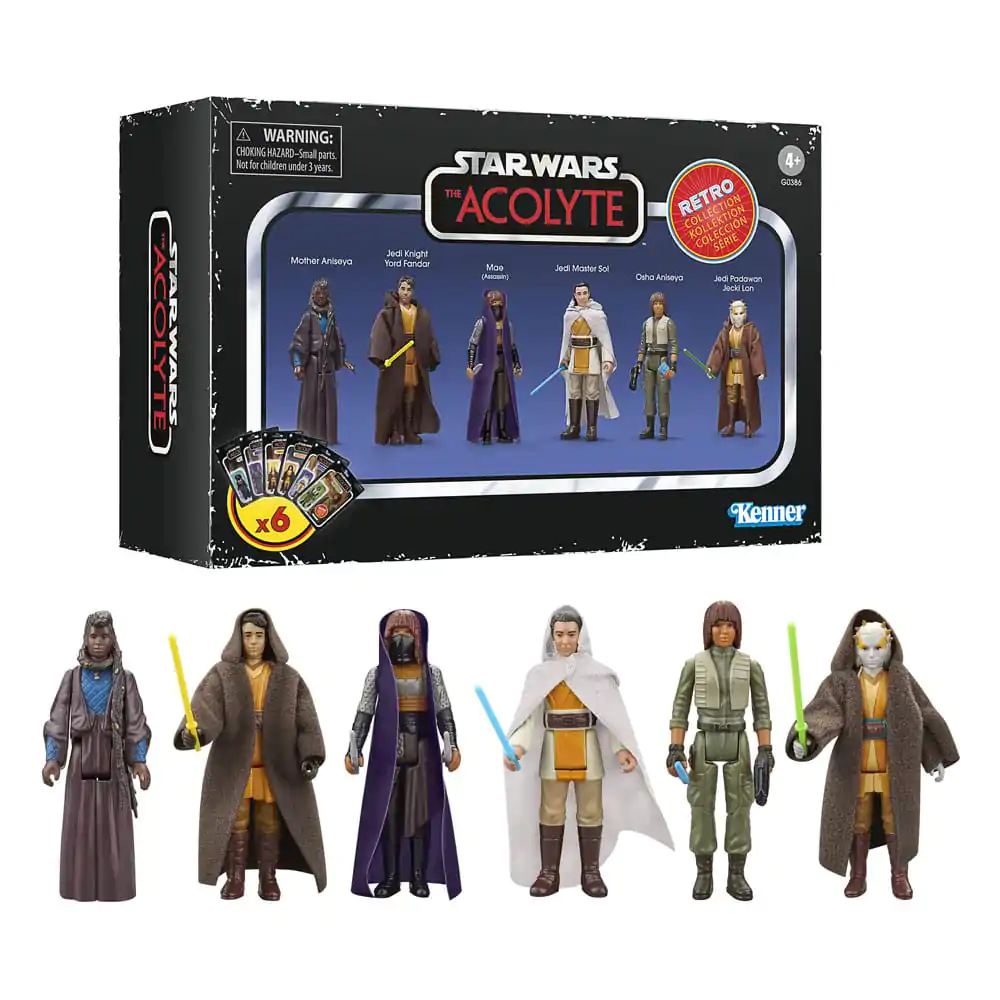 Star Wars: Acolyte Retro Collection figura za akciju, pakiranje od 6 komada, 10 cm fotografija proizvoda