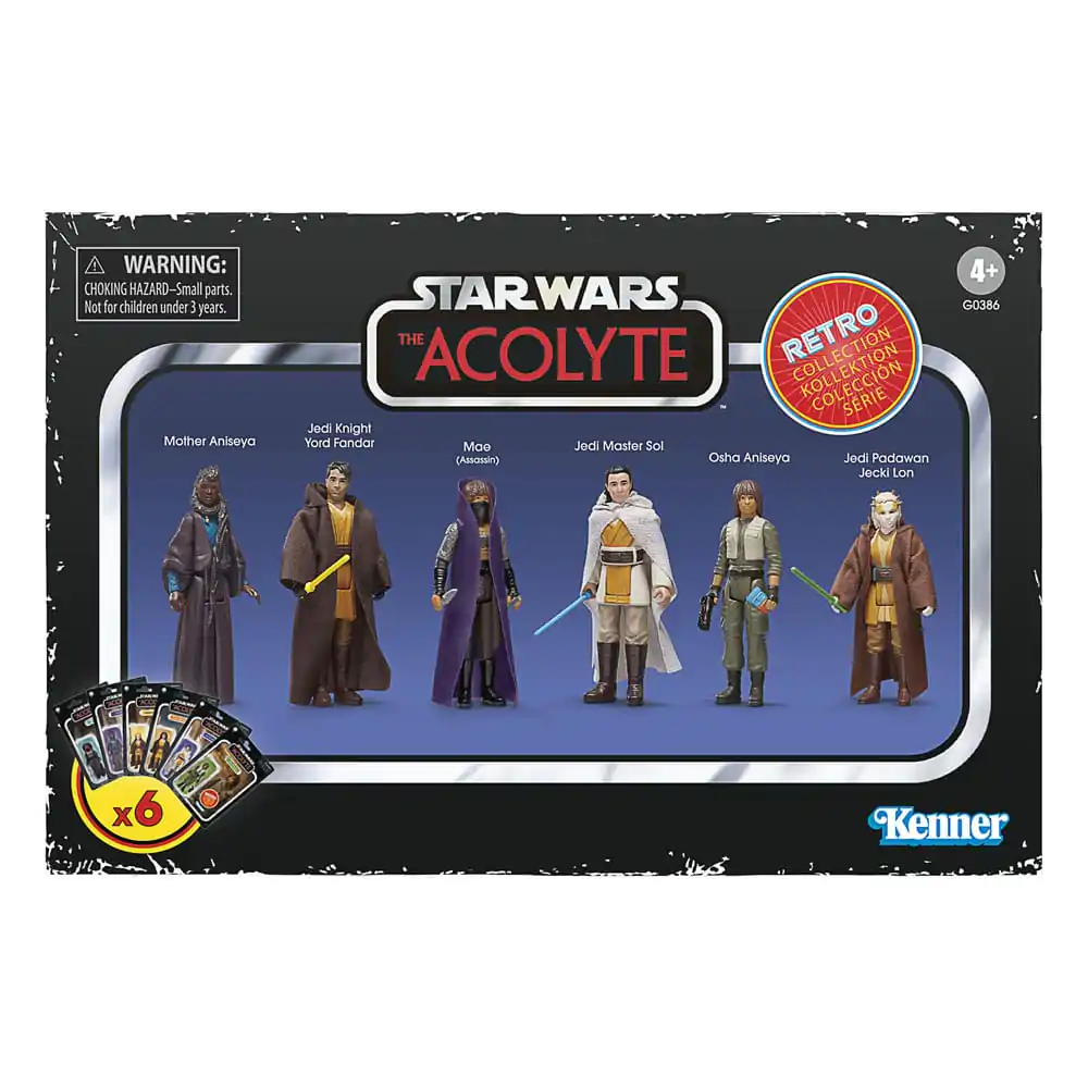 Star Wars: Acolyte Retro Collection figura za akciju, pakiranje od 6 komada, 10 cm fotografija proizvoda
