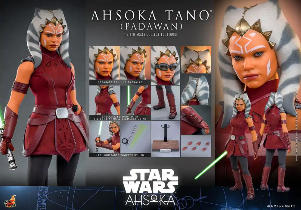 Star Wars: Ahsoka Akcijska Figura 1/6 Ahsoka Tano (Padawan) 27 cm fotografija proizvoda