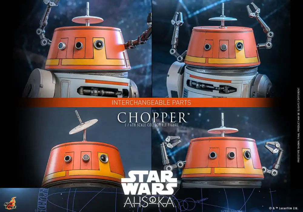 Star Wars: Ahsoka akcijska figura 1/6 Chopper 18 cm fotografija proizvoda