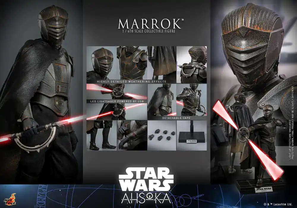 Star Wars: Ahsoka akcijska figura 1/6 Marrok 31 cm fotografija proizvoda