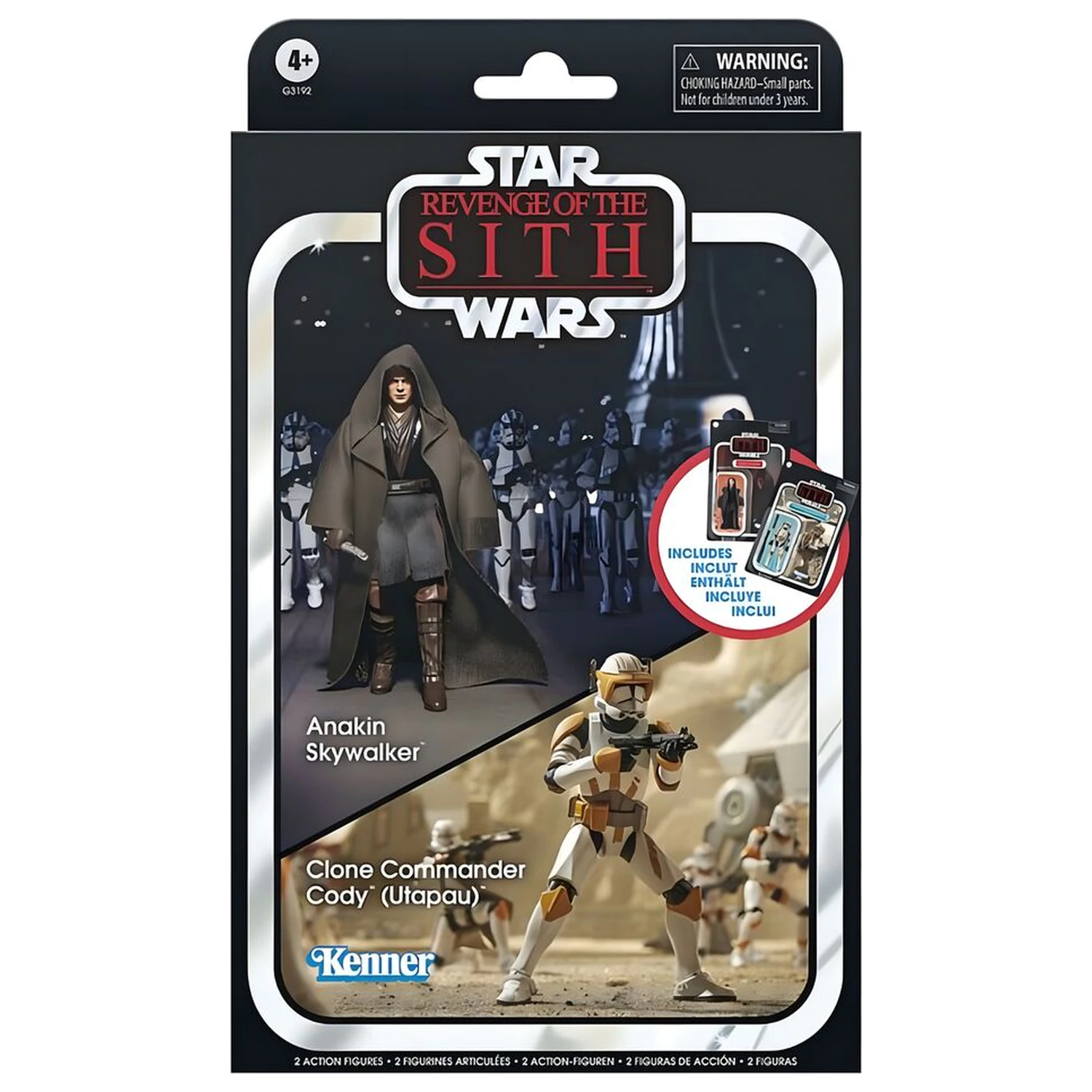 Star Wars Anakin Skywalker & Clone Commander Cody Utapau paket figura 9.5cm fotografija proizvoda