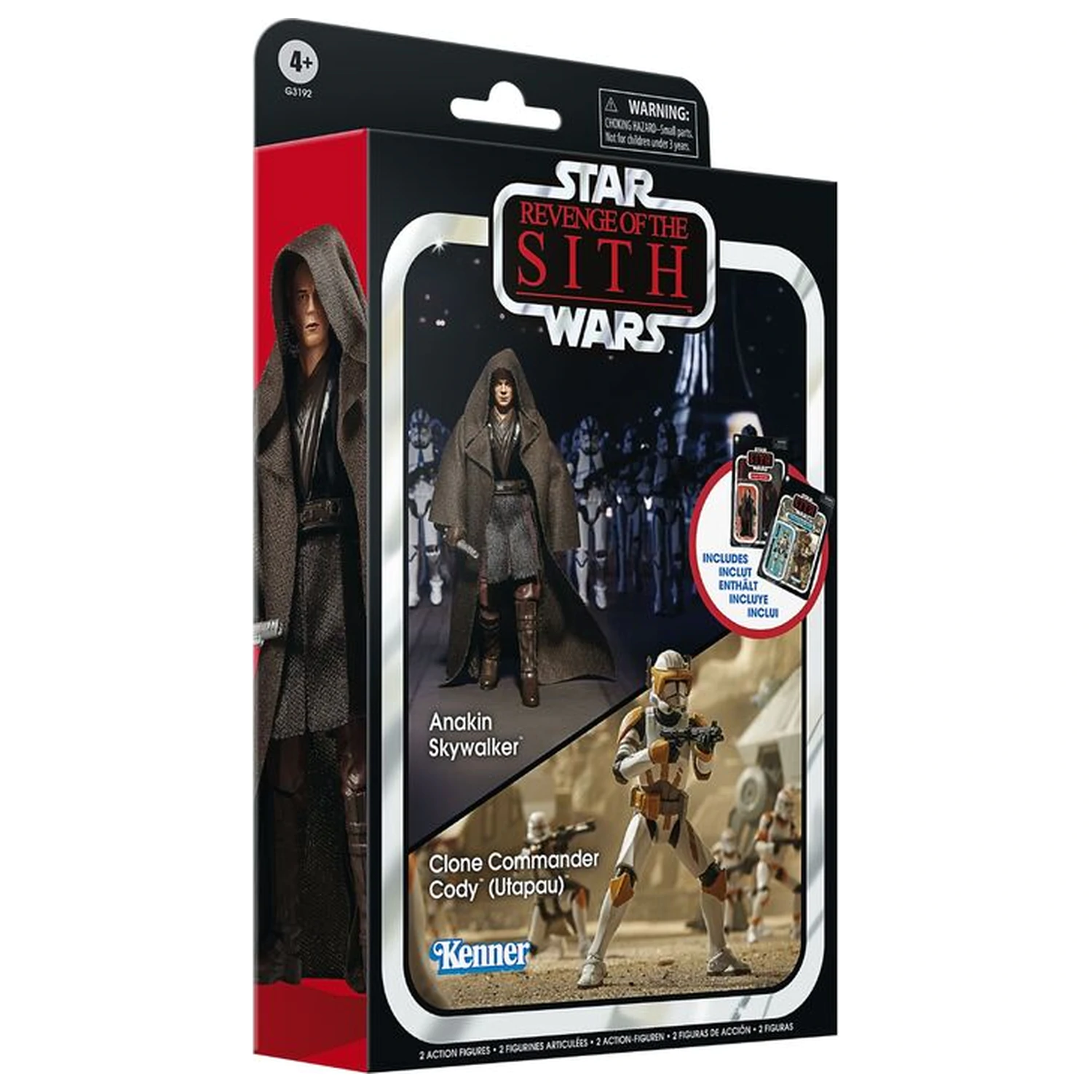 Star Wars Anakin Skywalker & Clone Commander Cody Utapau paket figura 9.5cm fotografija proizvoda