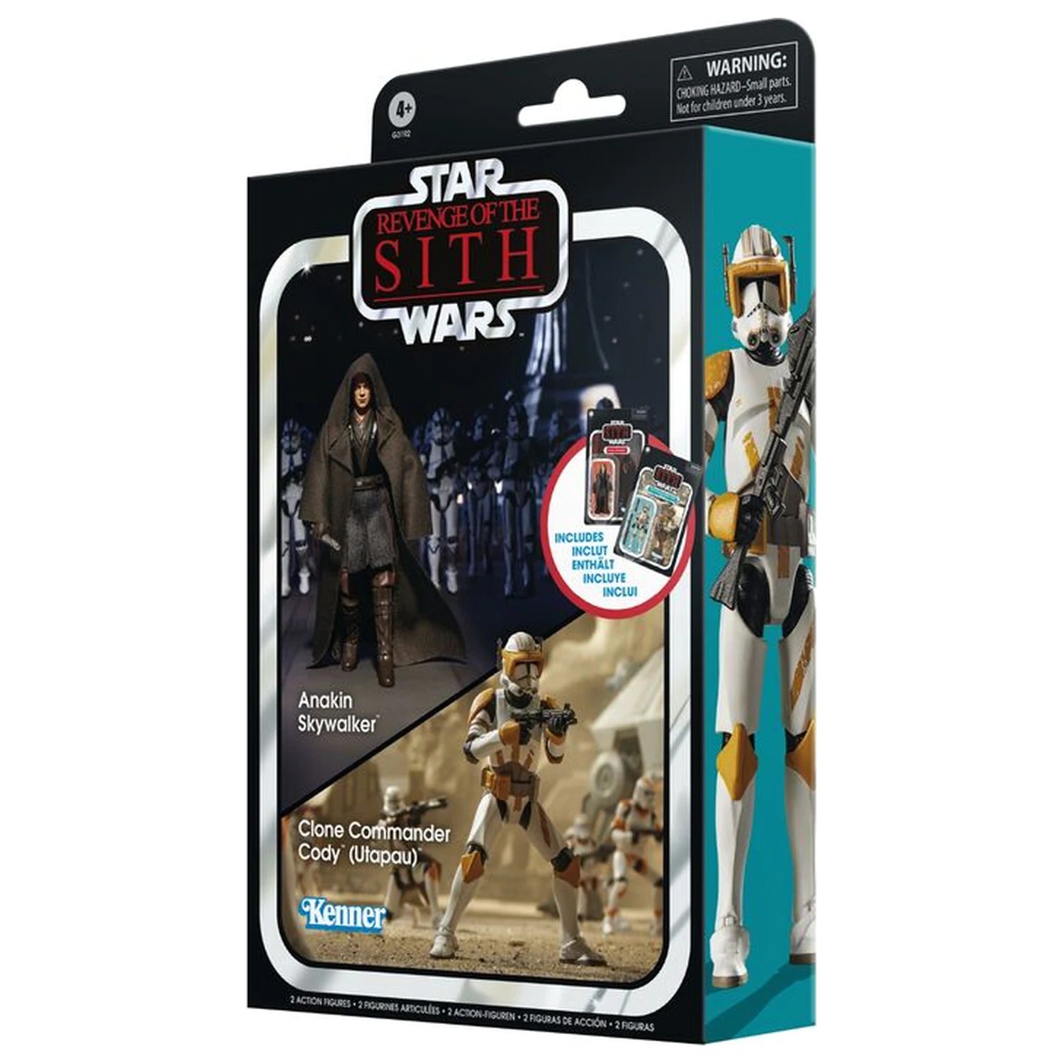 Star Wars Anakin Skywalker & Clone Commander Cody Utapau paket figura 9.5cm fotografija proizvoda