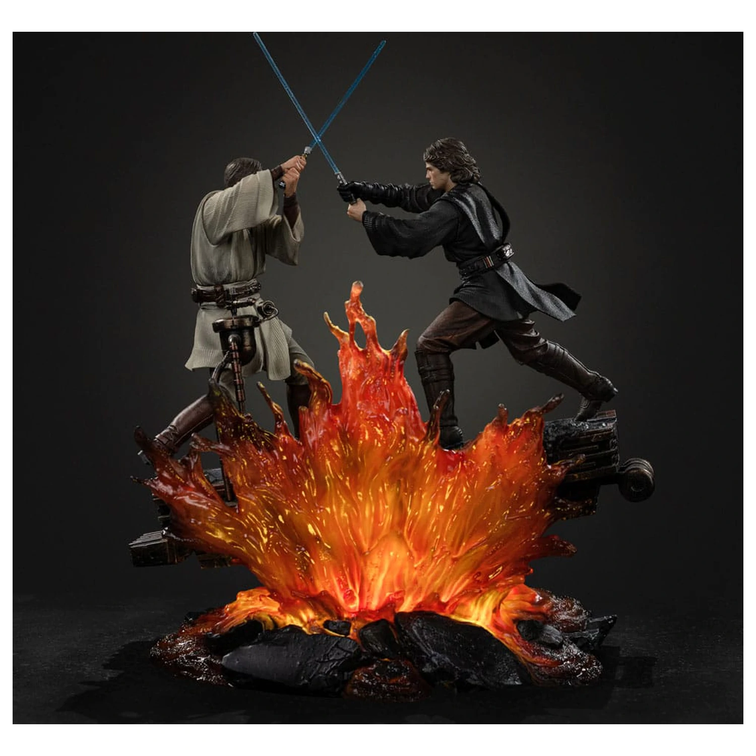 Star Wars Umjetnička Skala Statua 1/10 Anakin vs. Obi Wan 34 cm fotografija proizvoda