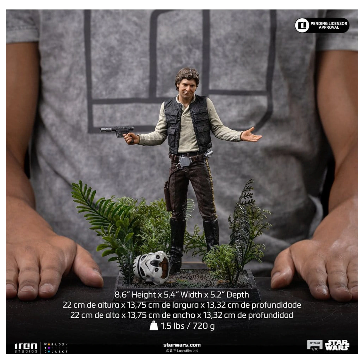Star Wars Art Skala Kip 1/10 Han Solo (Episode VI) 22 cm fotografija proizvoda