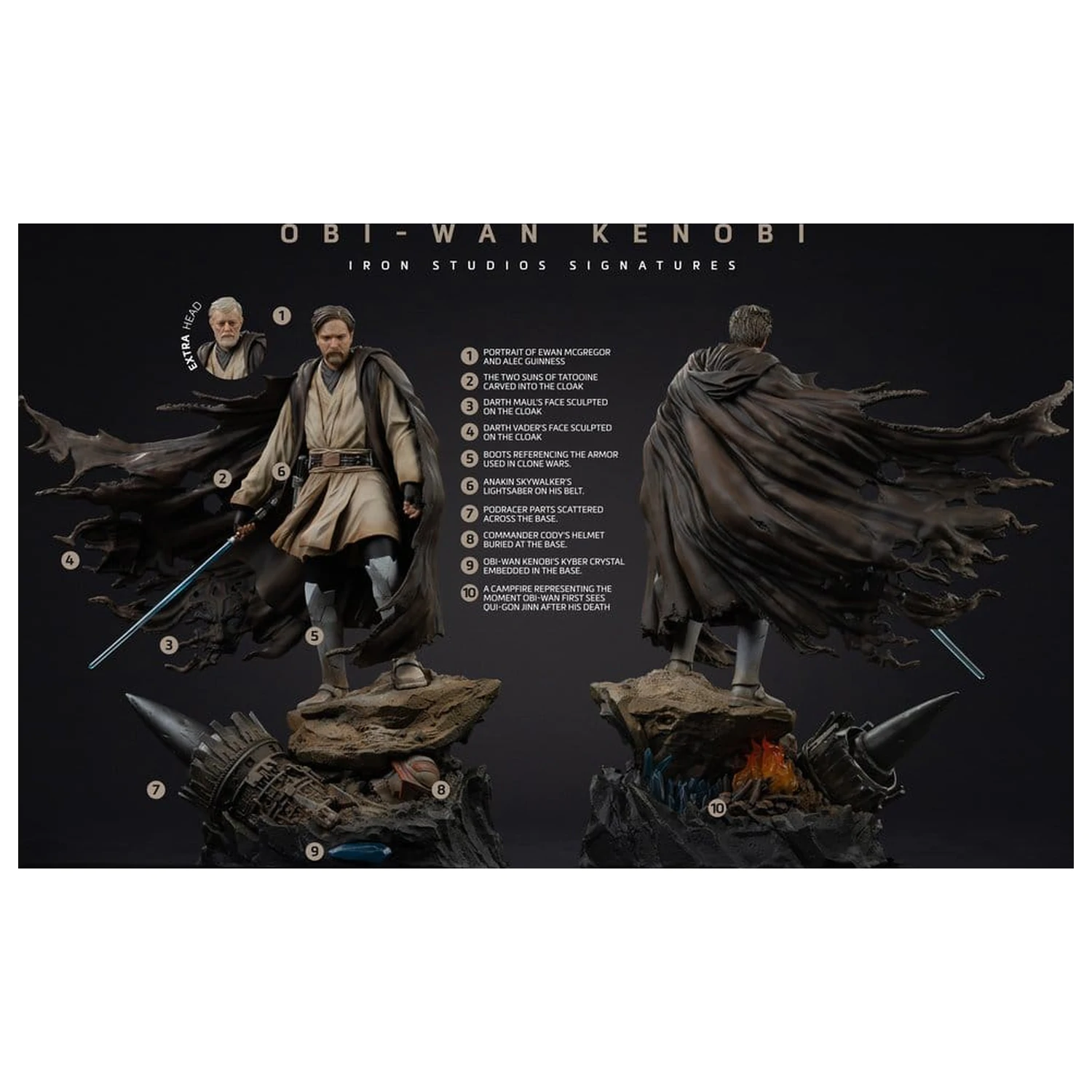 Star Wars Art Scale Statua 1/10 Obi-Wan Signatures 26 cm fotografija proizvoda