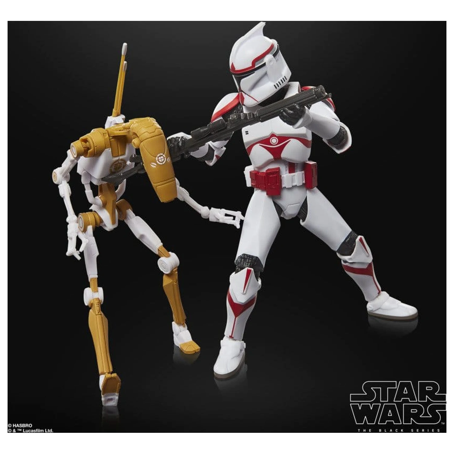 Star Wars: Battlefront II Black Series set od 2 akcijske figure Phase I Assault Trooper i Battle Droid Officer 15 cm fotografija proizvoda