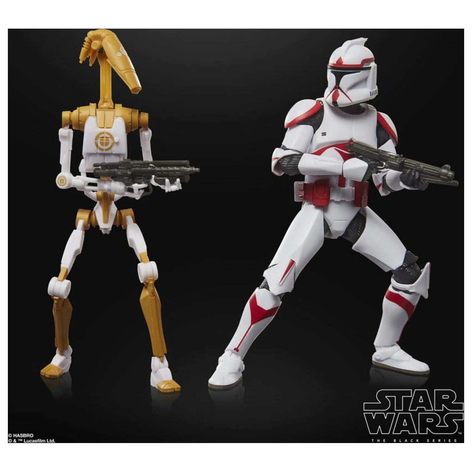 Star Wars: Battlefront II Black Series set od 2 akcijske figure Phase I Assault Trooper i Battle Droid Officer 15 cm fotografija proizvoda