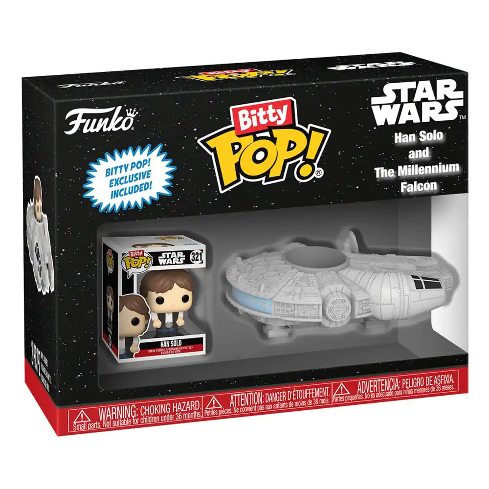 Star Wars Bitty Funko POP! Rides Vinyl figura Han Solo s Millenium Falcon 2,5 cm fotografija proizvoda