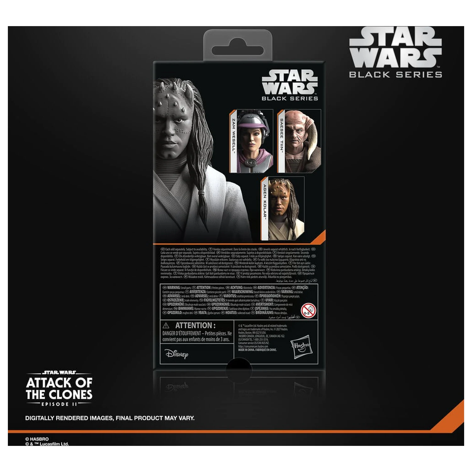Star Wars Black Series Attack Of The Clones Agen Kolar figura 15 cm fotografija proizvoda