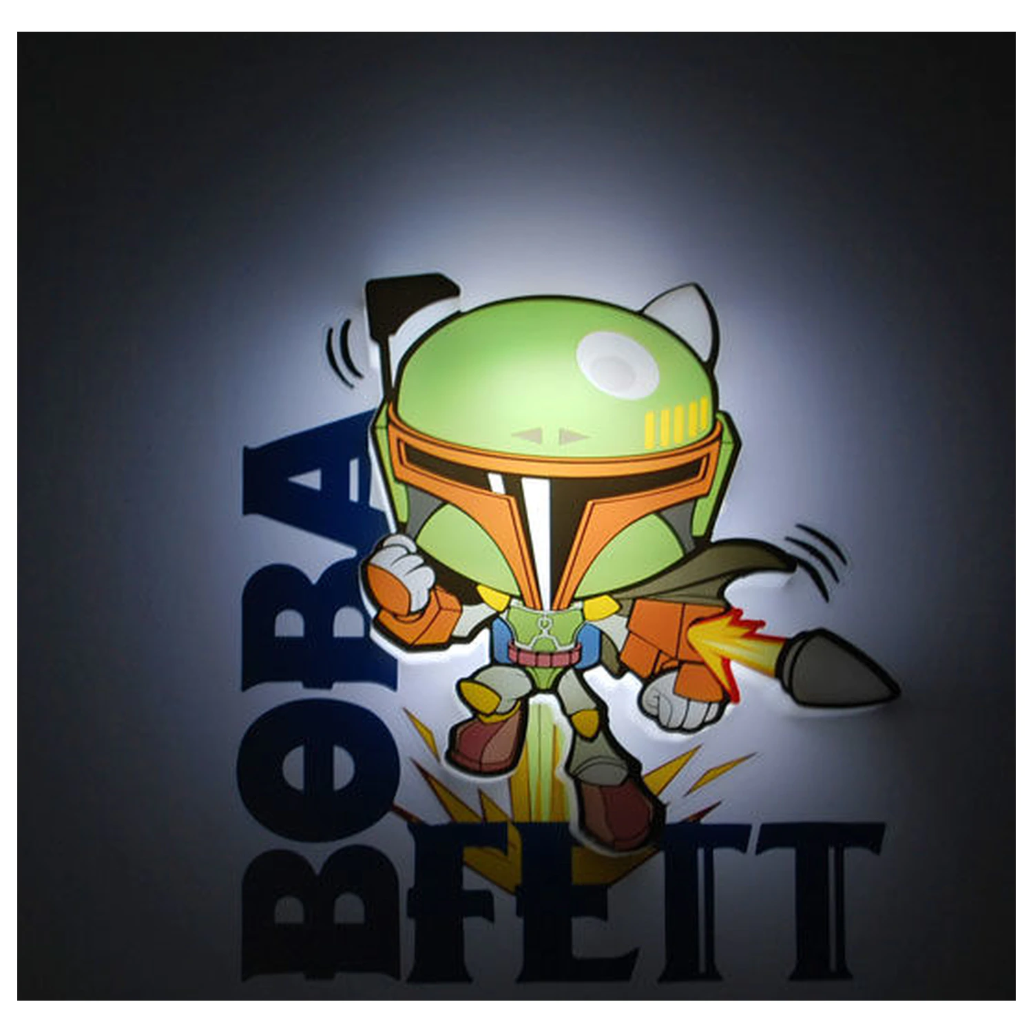 Star Wars Boba Fett 3D svjetleća FX mini lampa fotografija proizvoda