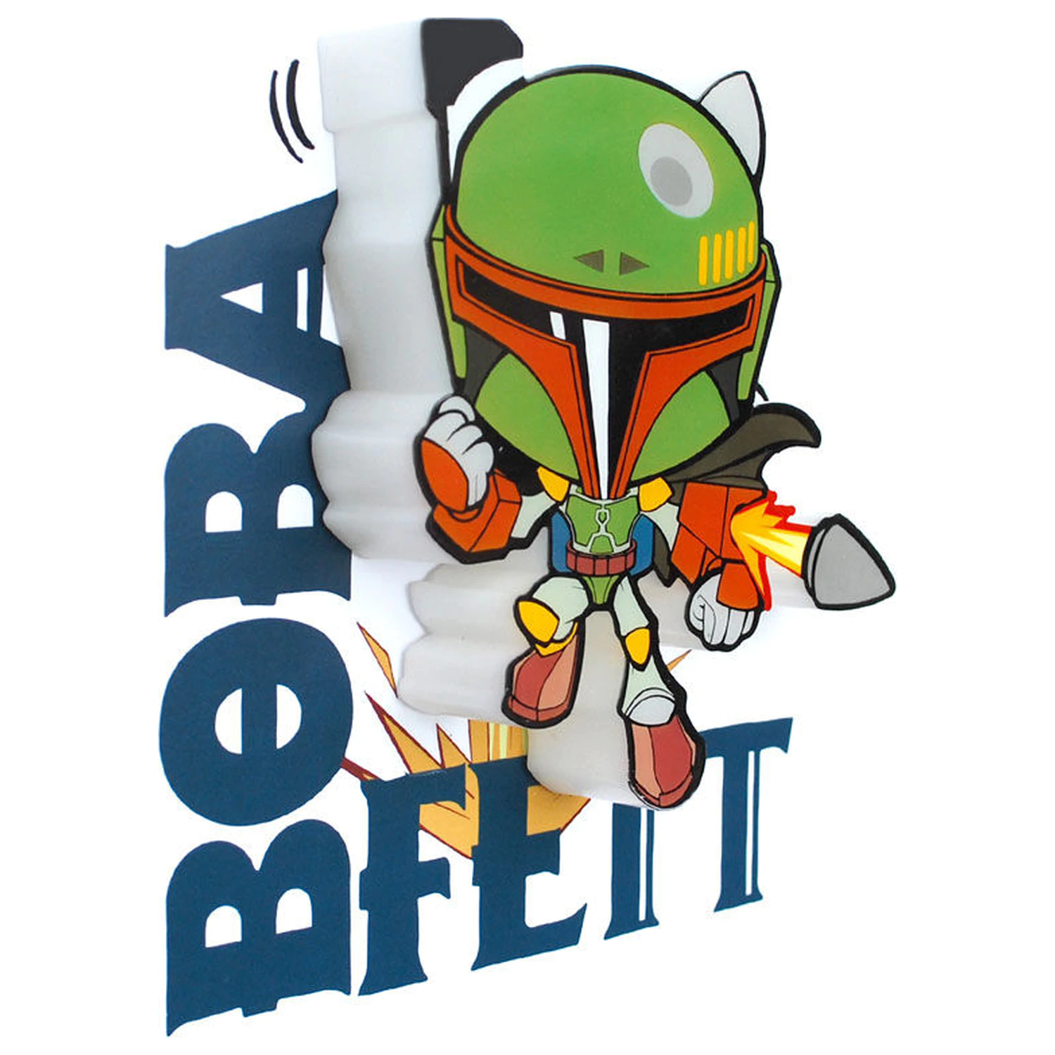 Star Wars Boba Fett 3D svjetleća FX mini lampa fotografija proizvoda