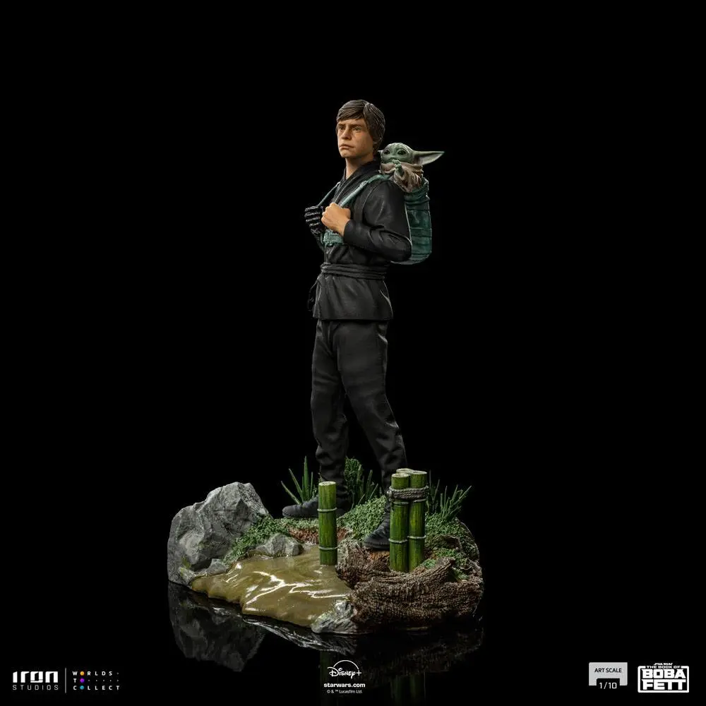 Star Wars Book of Boba Fett Art Scale kip 1/10 Luke Skywalker & Grogu Training 20 cm fotografija proizvoda